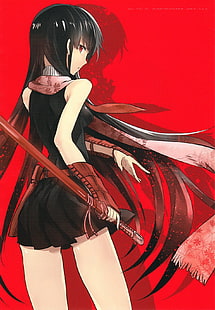 Akame Ga Kill Akame цифровые обои, Akame Ga Kill !, Akame, аниме девушки, HD обои HD wallpaper