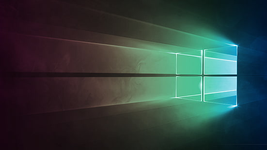 Windows 10, Microsoft Windows, โลโก้, ศิลปะดิจิทัล, วอลล์เปเปอร์ HD HD wallpaper