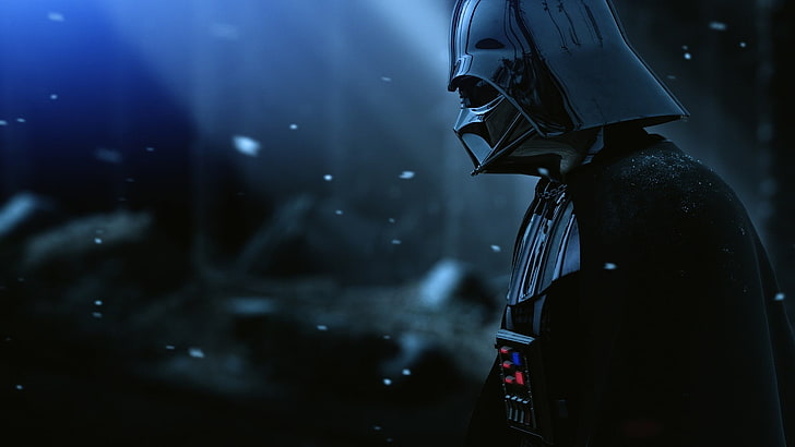 Fondo de pantalla digital de Star Wars Darth Vader, ilustración de Darth Vader, anime, Darth Vader, Star Wars, villano, borroso, malvado, ciencia ficción, armadura, películas, arte digital, Sith, Fondo de pantalla HD