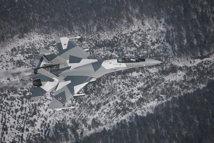 ジェット戦闘機、スホーイSu-57、 HDデスクトップの壁紙