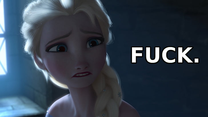 Disney Frozen Elsa, dark, Kristoff (Frozen), Princess Elsa, cazzo, Sfondo HD