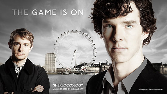 bbc, benedict, cumberbatch, freeman, holmes, martin, serie, Sherlock, HD tapet HD wallpaper