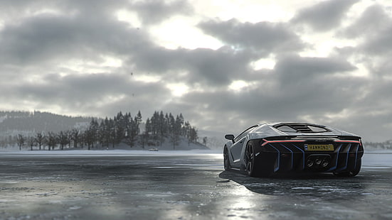 Forza Horizon 4, Lamborghini Centenario LP770-4, voiture, Lamborghini, véhicule, supercars, jeux vidéo, Fond d'écran HD HD wallpaper