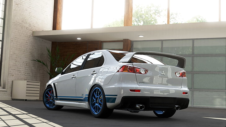 Mitsubishi, Mitsubishi Lancer Evolution X, Forza Motorsport 5, car, HD wallpaper