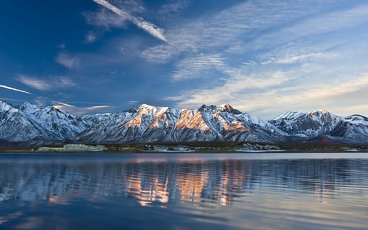montañas, naturaleza, pico nevado, Fondo de pantalla HD