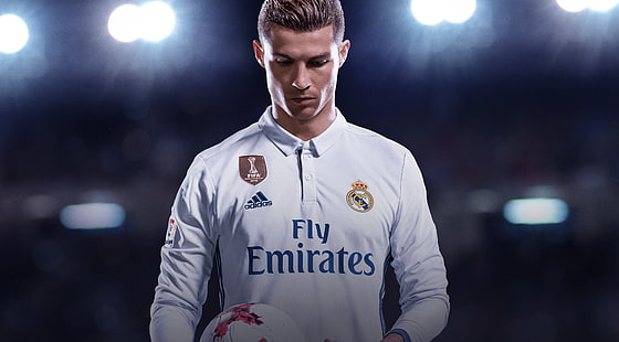 Cristiano Ronaldo, FIFA 18, 4K, Sfondo HD HD wallpaper
