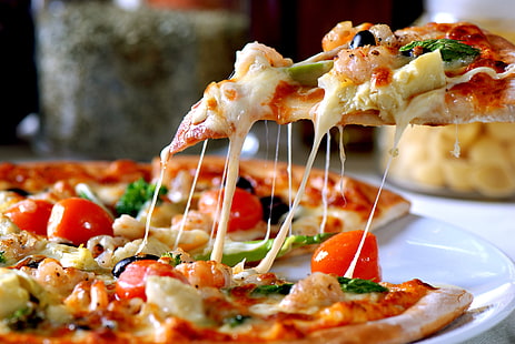 Abendessen, Essen, Kuchen, Pizza, HD-Hintergrundbild HD wallpaper