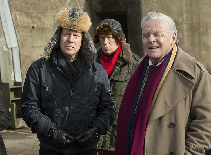 Film, RED 2, Anthony Hopkins, Bailey (RED 2), Bruce Willis, Frank Moses, John Malkovich, Marvin Boggs, HD tapet