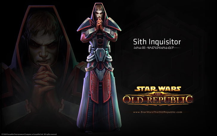 Sith Inquisitor z Gwiezdnych Wojen, Gwiezdne Wojny, Stara Republika, Sith Inkwizytor, Postać, Kostium, Tapety HD