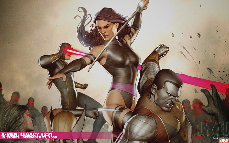 X-Men, Colossus, Cyclops (Marvel Comics), Psylocke (Marvel Comics), HD wallpaper
