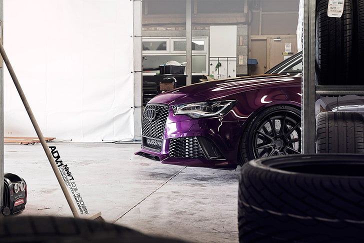 Audi, RS6, Audi RS4 Avant, purple, ADV.1, ADV.1 Wheels, Quattro, audi quattro, HD wallpaper