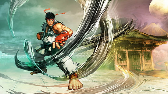Street Fighter V, Ryu (Street Fighter), PlayStation 4, HD wallpaper HD wallpaper