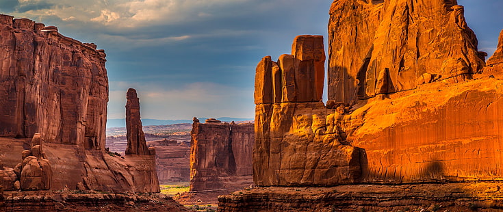 Gran Cañón, Parque Nacional Arches, Utah, roca, naturaleza, Estados Unidos, paisaje, Fondo de pantalla HD HD wallpaper