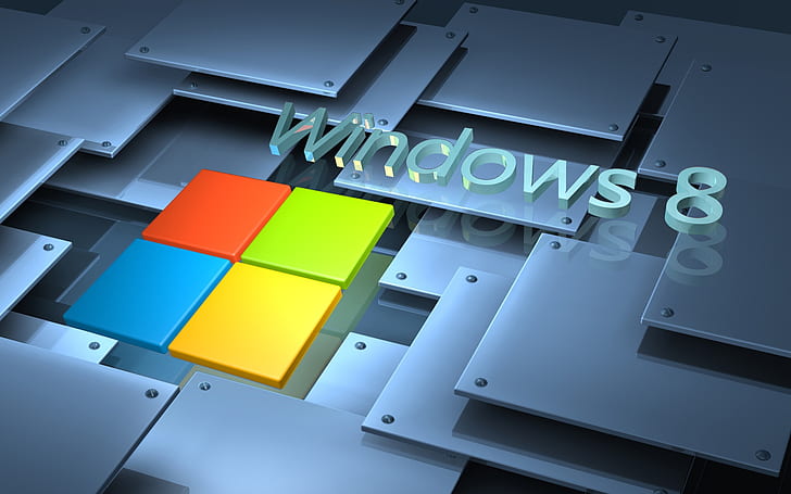 Microsoft Windows 8 Systemロゴ、Microsoft、Windows、System、ロゴ、 HDデスクトップの壁紙