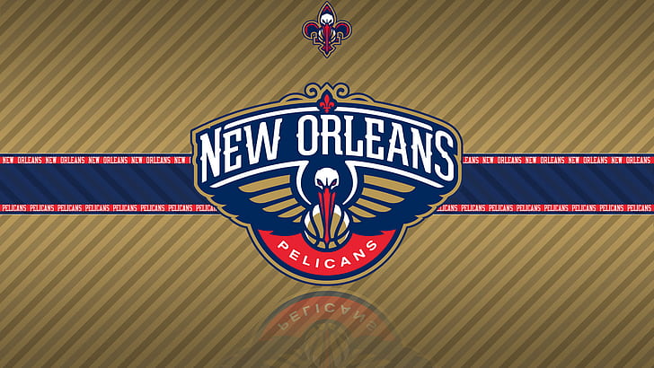 Баскетбол, Пеликаны Нового Орлеана, Эмблема, Логотип, НБА, HD обои