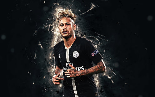 Sepak Bola, Neymar, Brazil, Paris Saint-Germain F.C., Wallpaper HD HD wallpaper
