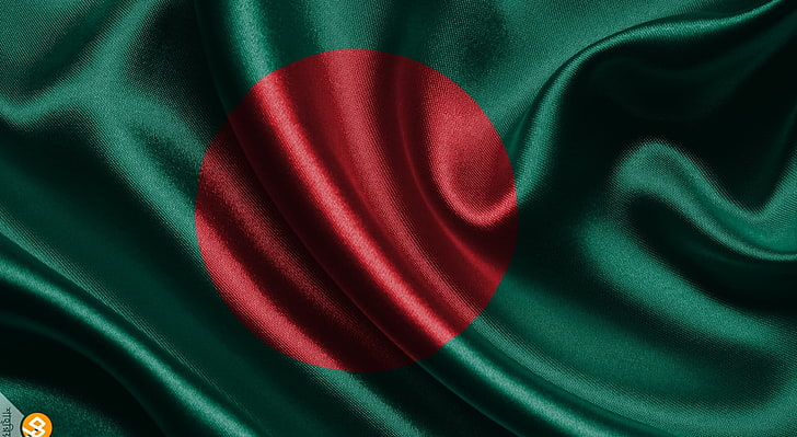 Bendera Nasional Bangladesh, bendera Bangladesh, Asia, Lainnya, Wallpaper HD