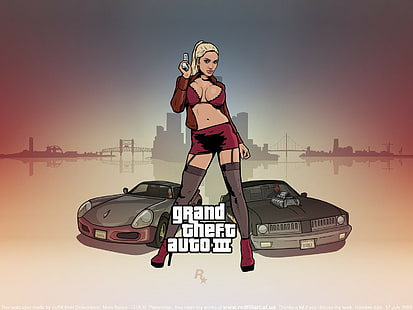 Grand Theft Auto GTA HD, видеоигры, авто, гранд, воровство, gta, HD обои HD wallpaper