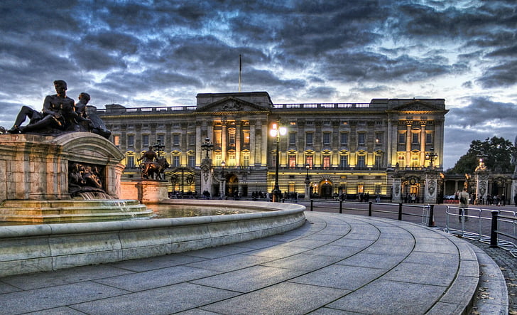 Palaces, Buckingham Palace, HDR, HD wallpaper