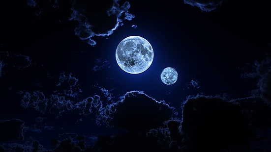 sfondo di immagini di luna, Sfondo HD HD wallpaper