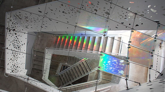 Cage d'escalier dans le bâtiment du Département de Philosophie., Fond d'écran HD HD wallpaper