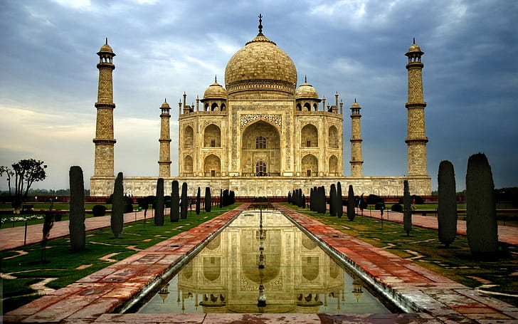 Taj Mahal Building India HD, arquitectura, construcción, india, mahal, taj, Fondo de pantalla HD