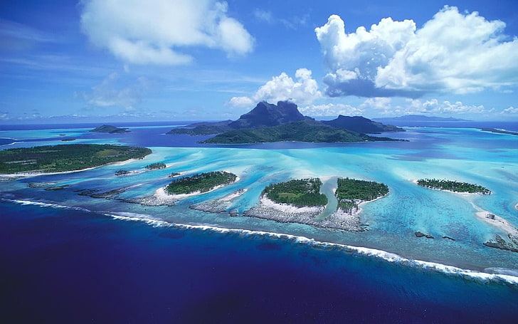 Luftbild von Bora Bora-High Quality HD Wallpaper, HD-Hintergrundbild