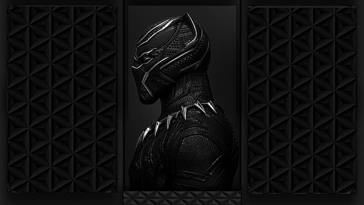 Black Panther, noir, foncé, Fond d'écran HD