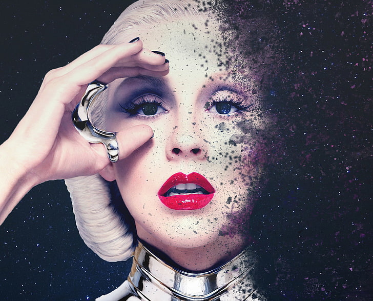 ruang, berambut pirang, pirang platinum, Christina Aguilera, Wallpaper HD