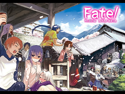 Fate Series ، Fate / Hollow Ataraxia ، Archer (Fate / Stay Night) ، Assassin (مصير / إقامة ليلة) ، Bazett Fraga McRemitz ، Berserker (Fate / stay night) ، Caren Hortensia ، Illyasviel Von Einzbern ، Kane Himuro ، Lancer (Fate / البقاء ليلة) ، رايدر (مصير / إقامة ليلة) ، رين توساكا ، صابر (سلسلة القدر) ، ساكورا ماتو ، شيرو إيميا ، تايغا فوجيمورا، خلفية HD HD wallpaper
