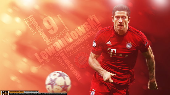 Fotboll, Robert Lewandowski, FC Bayern München, polsk, HD tapet HD wallpaper