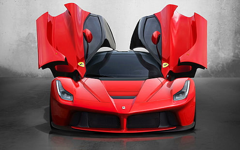 2013 Ferrari LaFerrari, เฟอร์รารีลาเฟอร์รารีสีแดง, เฟอร์รารี, 2013, ลาเฟอร์รารี, รถยนต์, วอลล์เปเปอร์ HD HD wallpaper