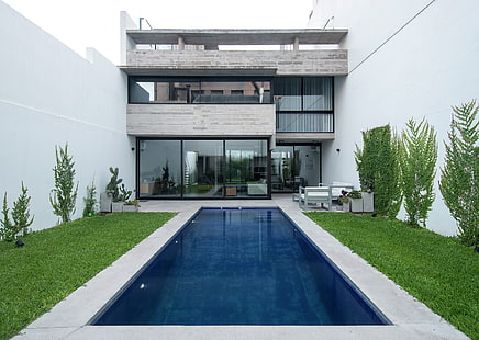 casa, architettura, moderno, palazzi, case di lusso, Sfondo HD HD wallpaper