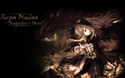 Anime, Anime Mädchen, Rozen Maiden, Suigintou, HD-Hintergrundbild HD wallpaper