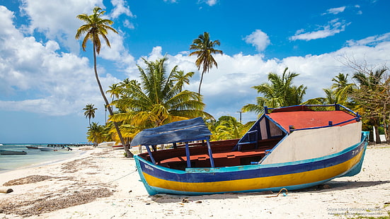 Остров Саона, Доминиканская Республика, Острова, HD обои HD wallpaper