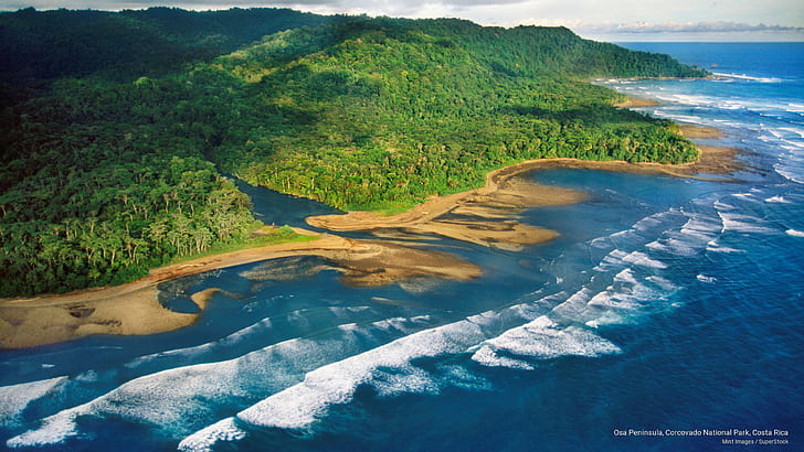 Полуостров Оса, Национален парк Корковадо, Коста Рика, Природа, HD тапет