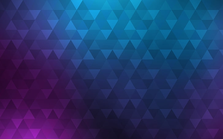 red and blue area rug, abstract, triangle, gradient, texture, digital art, HD wallpaper