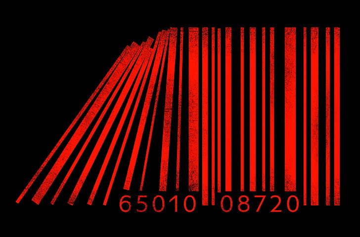 6501008720 código de barras, plano de fundo, código de barras, WEB ESCURO, HD papel de parede