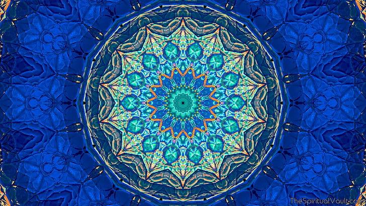 kaleidoskop, mandala, Abstraktion, bunt, blütenblätter, HD-Hintergrundbild