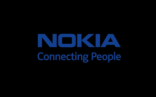 Nokia, logotipo, plano de fundo, lema, HD papel de parede HD wallpaper