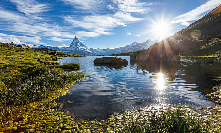 ทุ่งหญ้าสีเขียวใกล้แหล่งน้ำในตอนกลางวัน, หญ้าสีเขียว, เนื้อน้ำ, ตอนกลางวัน, Alpen, Berge, Bergsee, ต้นสนชนิดหนึ่งของยุโรป, ฤดูใบไม้ร่วง, สมุนไพร, Lac, ทะเลสาบ, Matterhorn, Zermatt, อัลป์, Montagne, ภูเขา, Neige, schnee , หิมะ, อัลป์, Berg, Schweiz, Stein stone, ภูมิประเทศ, ยุโรป, ยูโรปา, ธรรมชาติ, เนชั่นแนลจีโอกราฟฟิก, น้ำ, ภาพถ่ายการท่องเที่ยว, มายากล, หินเบา, Steine, Felsen, กลางแจ้ง, นักสำรวจโลก, ภูเขา, ทัศนียภาพ, กลางแจ้ง, การสะท้อน, ฤดูร้อน , การเดินทาง, ความงามในธรรมชาติ, ยอดเขา, ท้องฟ้า, วอลล์เปเปอร์ HD