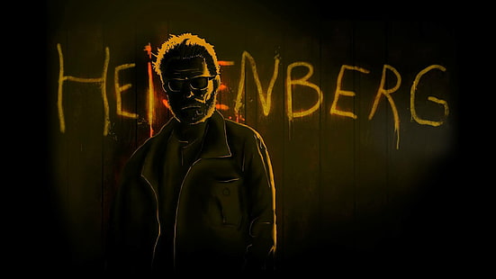 Breaking Bad, Walter White, Heisenberg, Graffiti, Zeichnen, Brian Cranston, HD-Hintergrundbild HD wallpaper