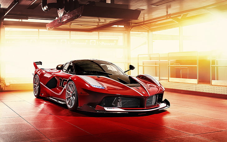 voiture de sport rouge, Ferrari FXX-K, voiture, Fond d'écran HD