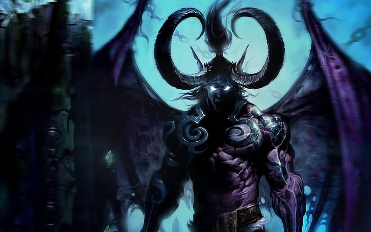 خلفية DOTA Terror Blade الرقمية ، Warcraft ، World Of Warcraft ، Illidan Stormrage، خلفية HD