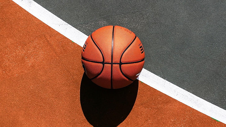bola, garis, bola basket, olahraga, Wallpaper HD