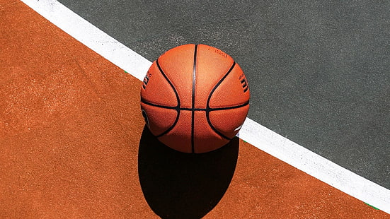 мяч, линия, баскетбол, спорт, HD обои HD wallpaper