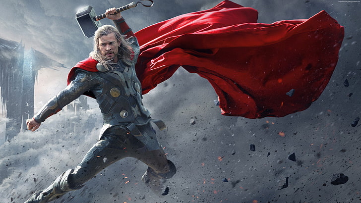 4 km, Thor: Ragnarok, Chris Hemsworth, Fond d'écran HD