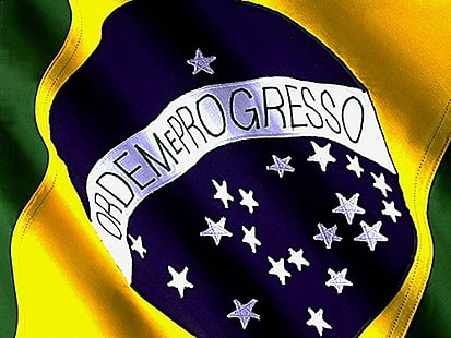 bendera brasil, Wallpaper HD HD wallpaper