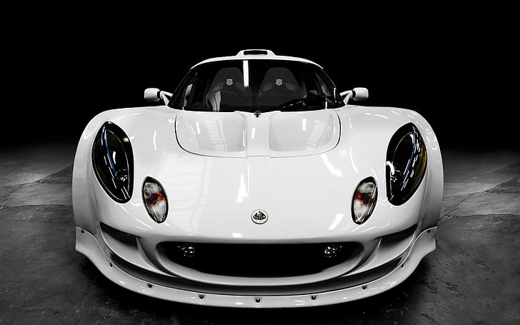 Lotus Exige Extrema di Composite Worx, auto sportiva bianca, loto, exige, extrema, composito, worx, auto, Sfondo HD
