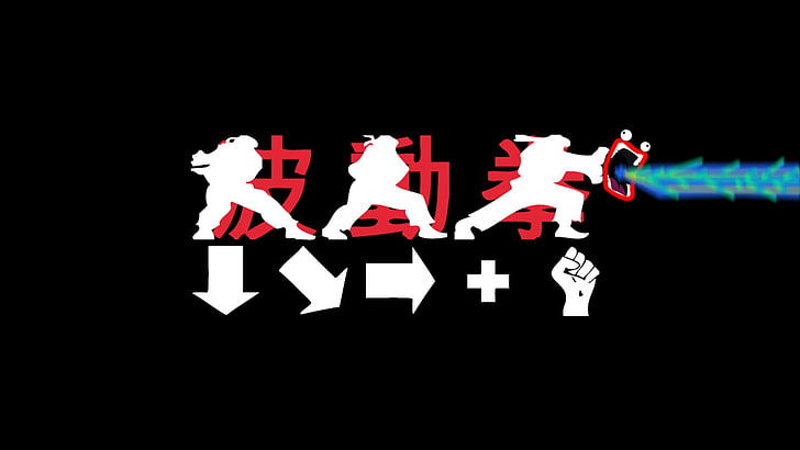 Street Fighter illustration, videospel, Hadouken, memes, Street Fighter, HD tapet